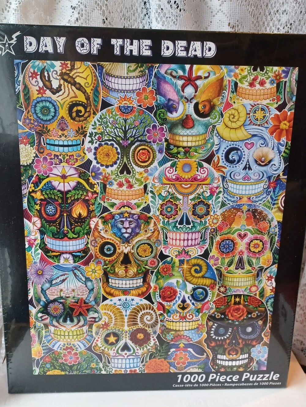 NEW 1000-PIECE JIGSAW PUZZLE VERMONT CHRISTMAS COMPANY "DAY OF THE DEAD" 24"x30"